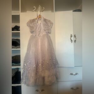 Kids Embroidered Party Dress! Communion/ wedding